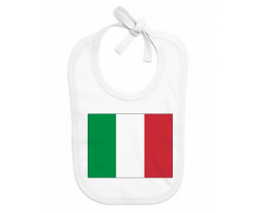 Bavoir bandera de bebé personalizada Italia