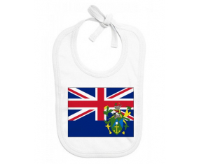 Bavoir bebé bandera personalizada de las islas Pitcairn