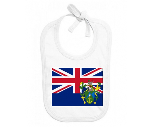 Bavoir bebé bandera personalizada de las islas Pitcairn