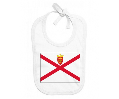 Bavoir Baby Custom Flag Island en Jersey