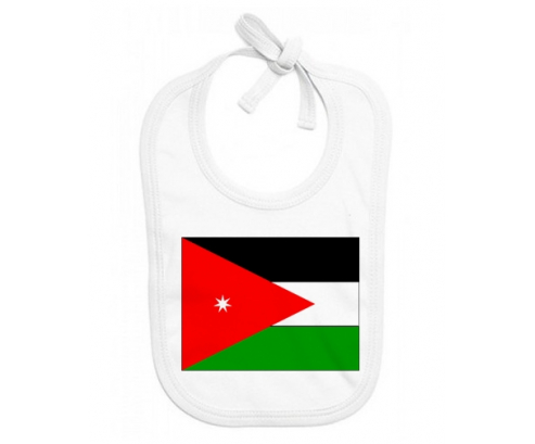 Bavoir bebé personalizado jordano bandera