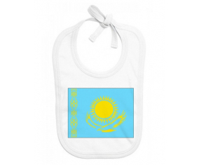 Bavoir bandera de bebé personalizada Kazajistán