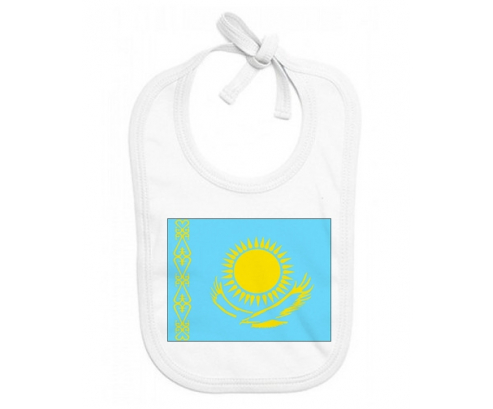 Bavoir bandera de bebé personalizada Kazajistán