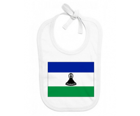 Bavoir bandera de bebé personalizada Lesotho
