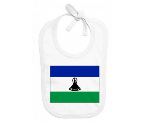 Bavoir bandera de bebé personalizada Lesotho