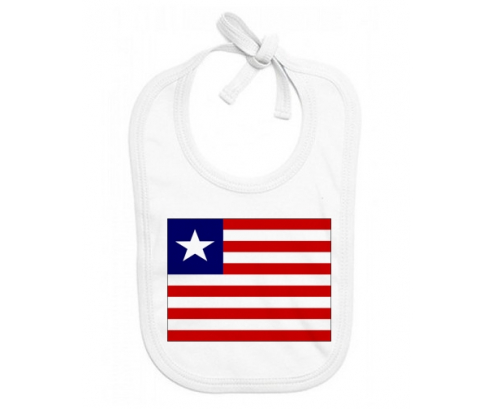 Bavoir bebé bandera personalizada Liberia