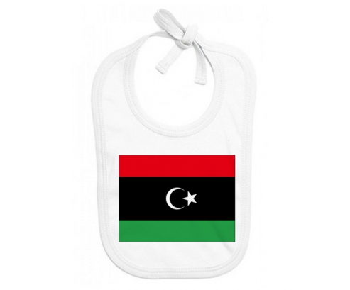 Bavoir bebé personalizado bandera de Libia