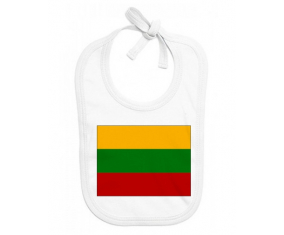 Bavoir bebé bandera personalizada de Lituania