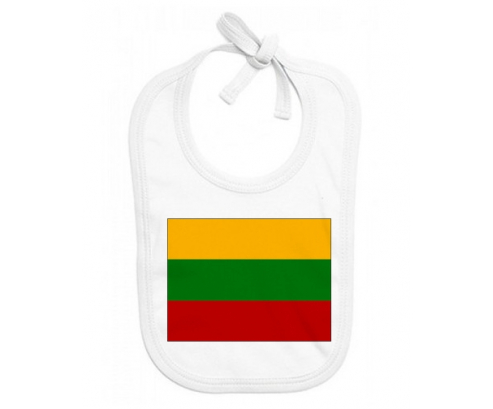 Bavoir bebé bandera personalizada de Lituania