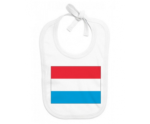 Bavoir bandera de bebé personalizada Luxemburgo