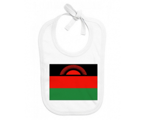 Bavoir bebé personalizado malawi bandera
