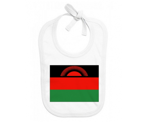 Bavoir bebé personalizado malawi bandera