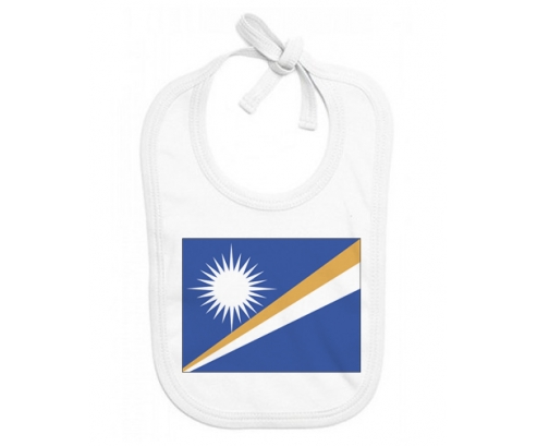 Bavoir bebé bandera personalizada Islas Marshall