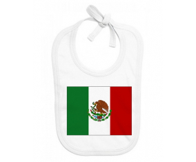 Bavoir Bandera del Bebé Personalizada México