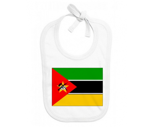 Bavoir bebé personalizado bandera de Mozambique