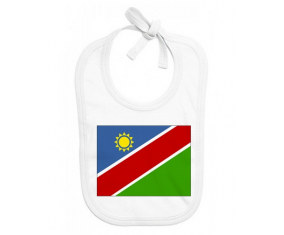 Bavoir bebé bandera personalizada Namibia