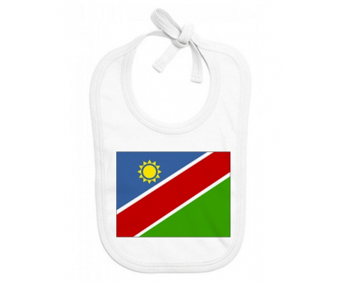 Bavoir bebé bandera personalizada Namibia