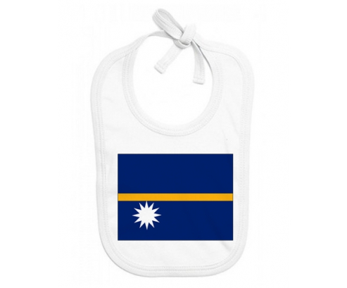 Bavoir bebé personalizado Bandera Nauru