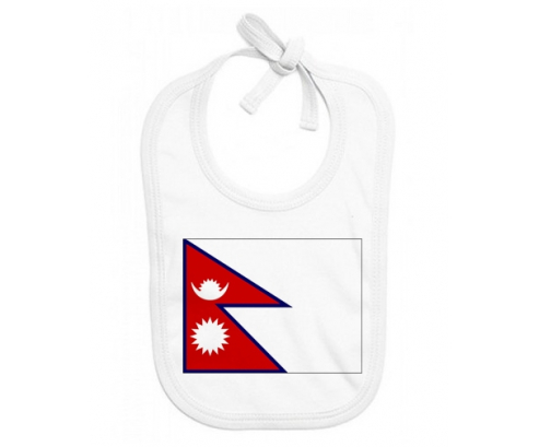 Bavoir bebé bandera personalizada de Nepal