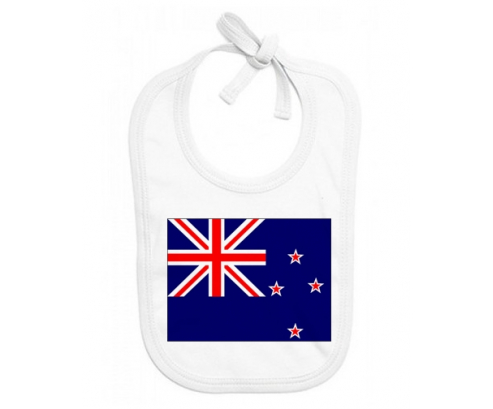 Bavoir bebé personalizado bandera de Nueva Zelanda