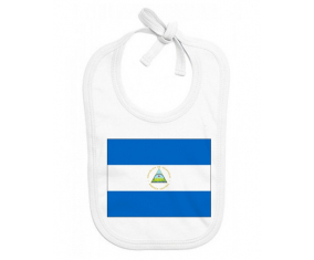 Bavoir bebé bandera personalizada de Nicaragua