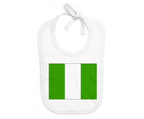 Bavoir bebé bandera personalizada de Nigeria