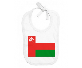 Bavoir omán de la bandera del bebé personalizado