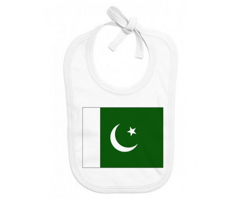 Bavoir bebé bandera personalizada Pakistán