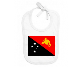 Bavoir bebé personalizado Papúa Nueva Guinea Bandera