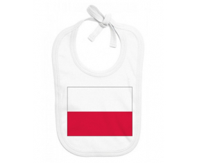 Bavoir bebé bandera personalizada Polonia