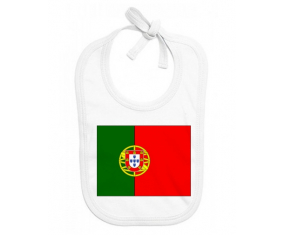 Bavoir bandera de bebé personalizada Portugal