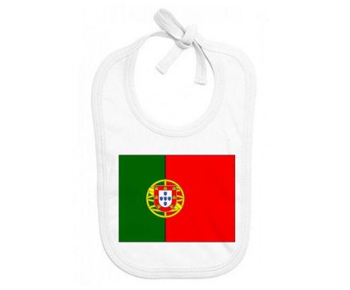 Bavoir bandera de bebé personalizada Portugal