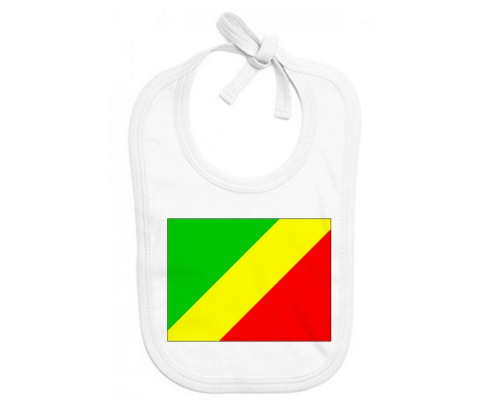 Bavoir República personalizada de la bandera del bebé del Congo
