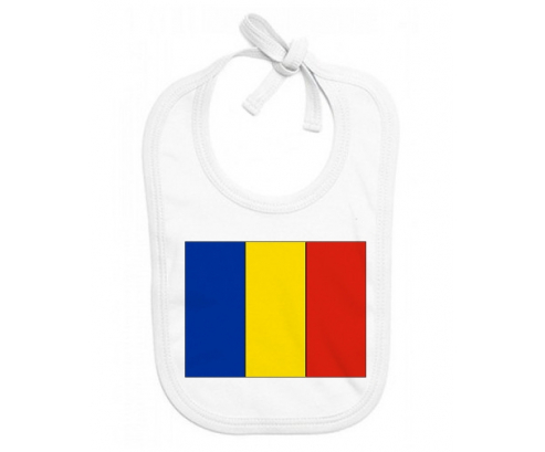 Bavoir bebé bandera personalizada Rumania