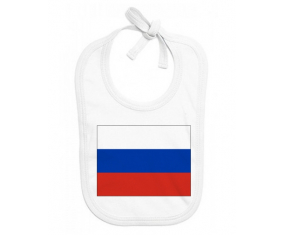 Bavoir bebé bandera personalizada Rusia