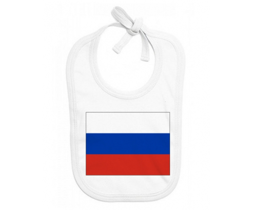Bavoir bebé bandera personalizada Rusia