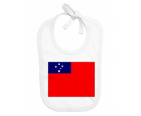 Bavoir bebé bandera personalizada samoana