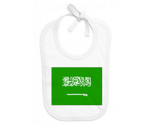 Bavoir bebé bandera personalizada Arabia Saudita