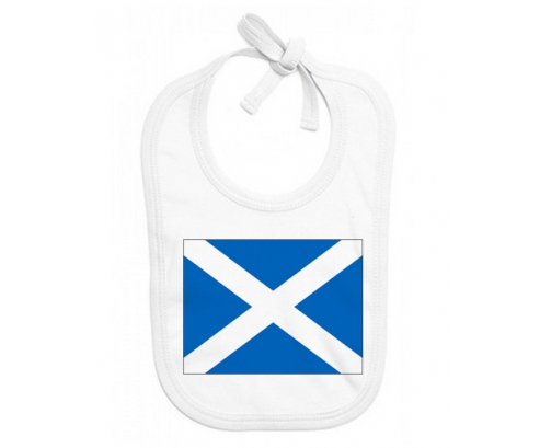 Bavoir bebé bandera personalizada Escocia