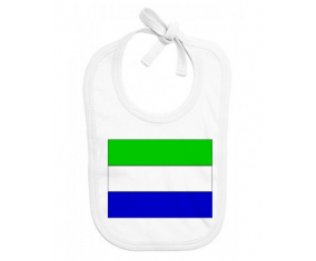 Bavoir bebé bandera personalizada de Sierra Leona