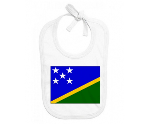 Bavoir bandera personalizada de las Islas Salomón