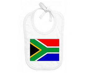 Bavoir bandera de bebé personalizada Sudáfrica