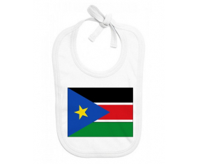 Bavoir bebé bandera personalizada de Sudán del Sur