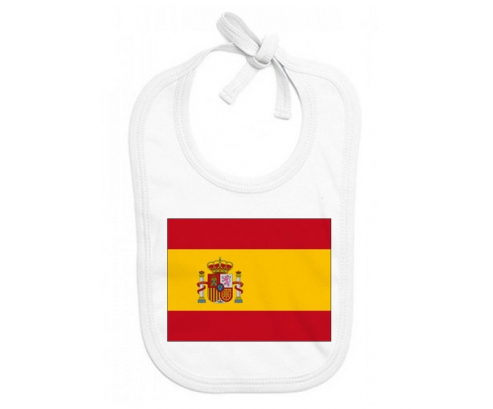 Bavoir bebé bandera personalizada España