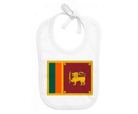 Bavoir bandera personalizada del bebé Sri Lanka Srilanka