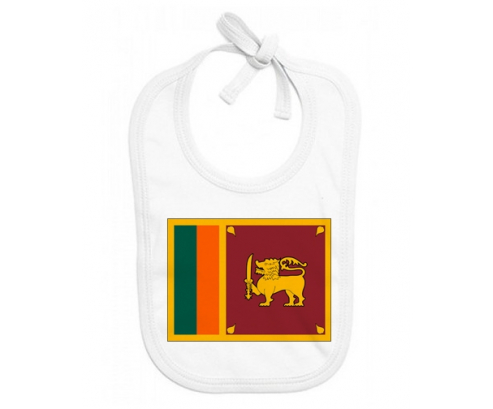 Bavoir bandera personalizada del bebé Sri Lanka Srilanka