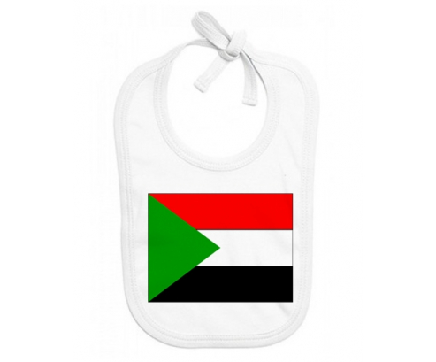 Bavoir bandera personalizada del Bebé Sudán
