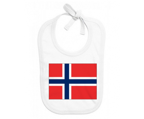 Bavoir Baby Custom Svalbard y Jan Mayen Flag