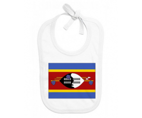 Bavoir bebé bandera personalizada Swazilandia