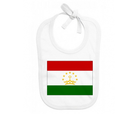 Bavoir bebé bandera personalizada de Tayikistán